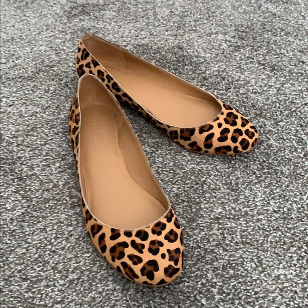 Barely Used J. Crew Lily Calf Hair Heels Size 10